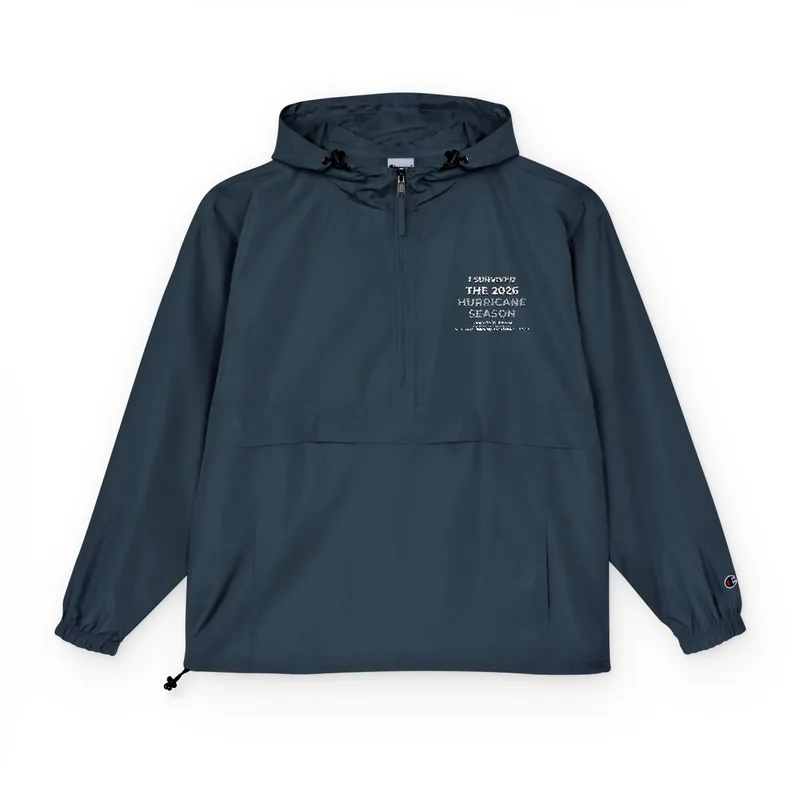 Champion Unisex Packable Anorak Jacket in Navy