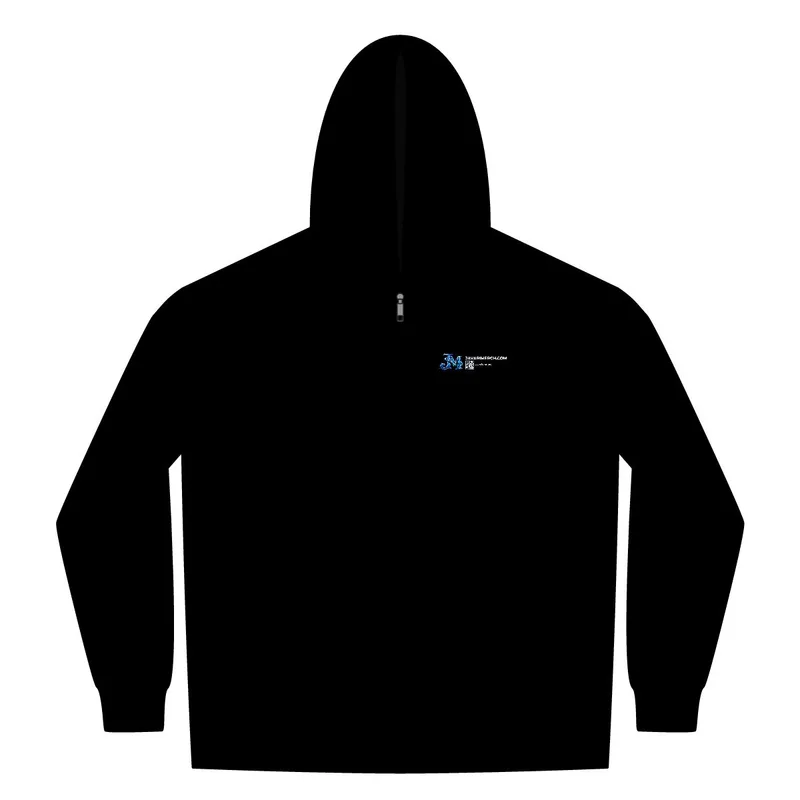 Sport-Wick Fleece Full-Zip Hooded Jacket in Black