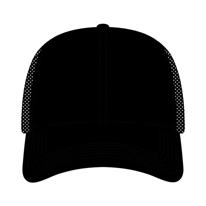Dashboard Trucker Cap in Black/ Camel/ Grey