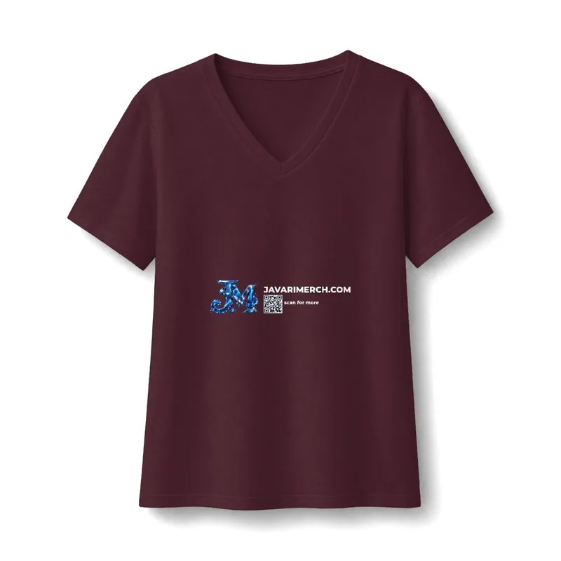 Women's Relaxed Jersey Short Sleeve V-Neck Tee in Maroon