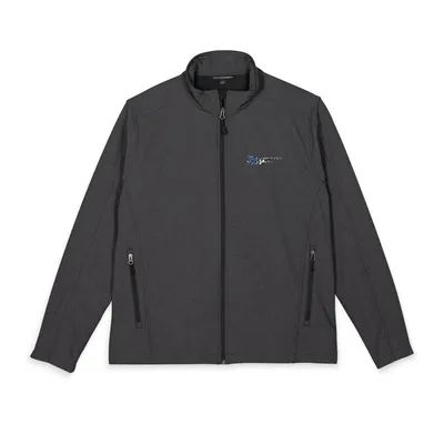 Port Authority® Men's Core Soft Shell Jacket (Embroidery) in Black Charcoal Heather