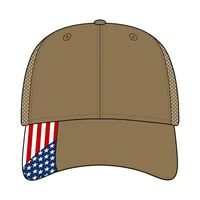 Camo Woven USA Flag Mesh Cap — Xtra/ Xtra/ USA Flag Mesh · One size