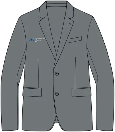 Unisex Polyester Outerwear in Storm Grey
