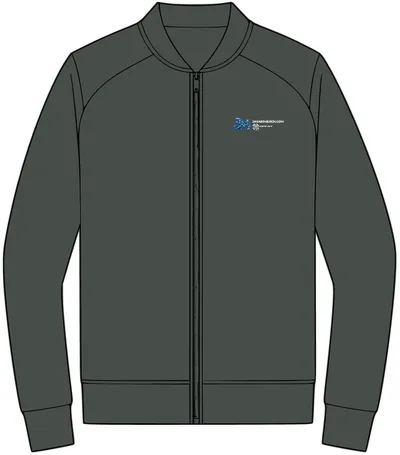 Double-Knit Bomber in Anchor Grey