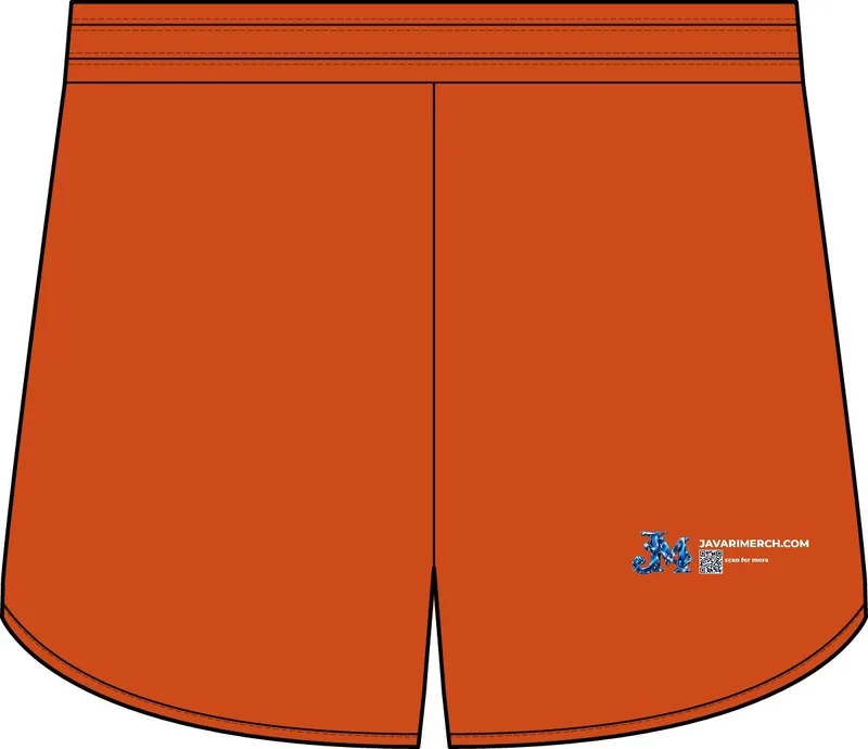 Men's Polyester Trousers in Deep Orange