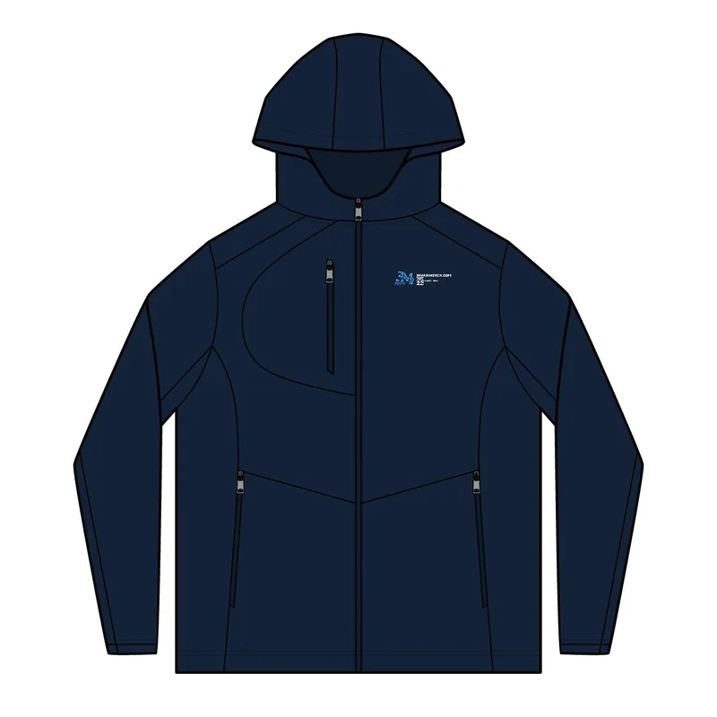 Active Hooded Soft Shell Jacket in Dress Blue Navy