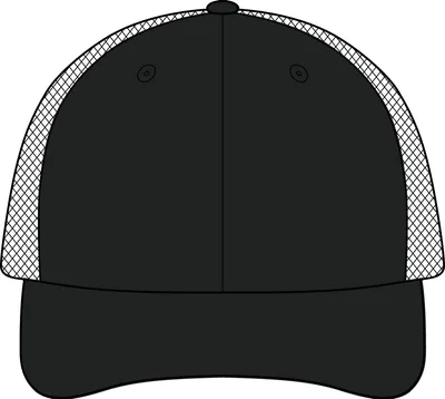 Flexfit Air Mesh Back Cap in Black/ Black
