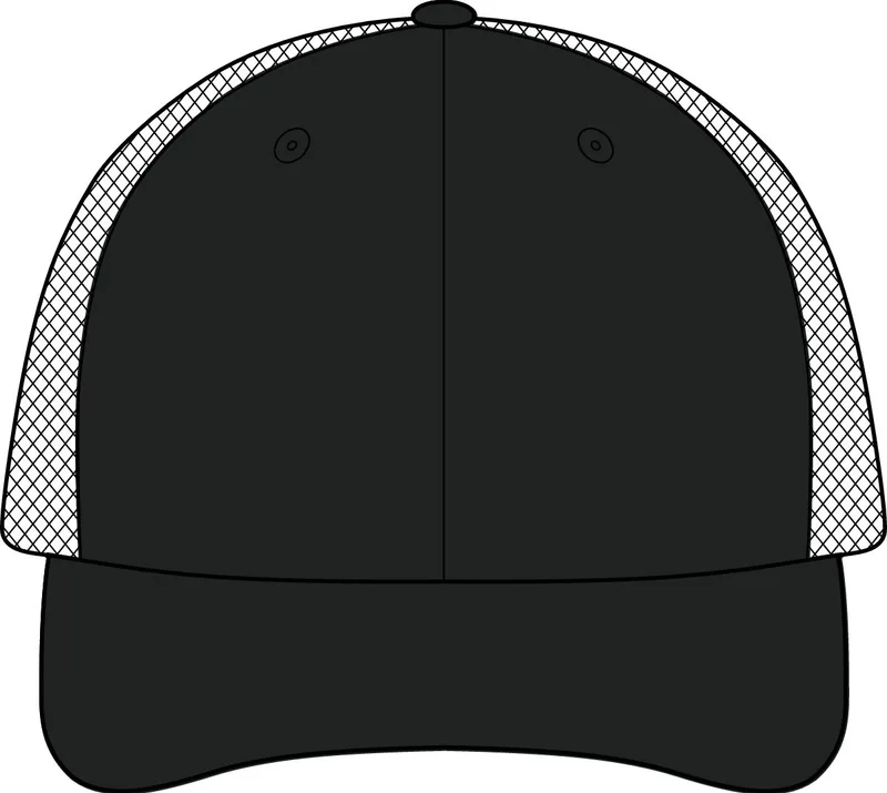 Flexfit Air Mesh Back Cap in Black/ Black