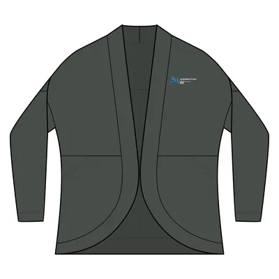 Women's Stretch Open-Front Cardigan in Anchor Grey
