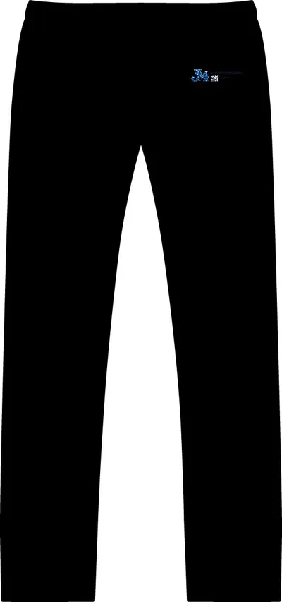 Relax Cuffless Track Pants in Black