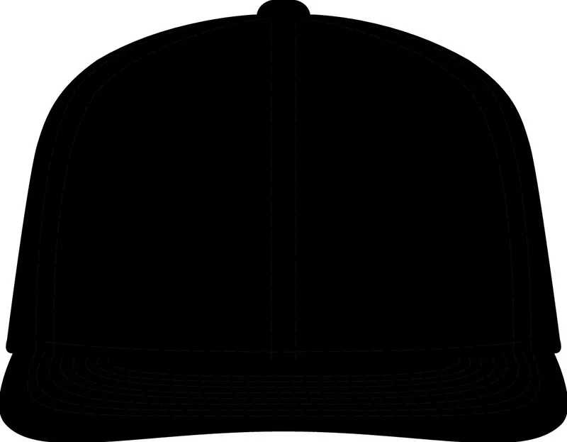 Solid Twill Trucker in Black