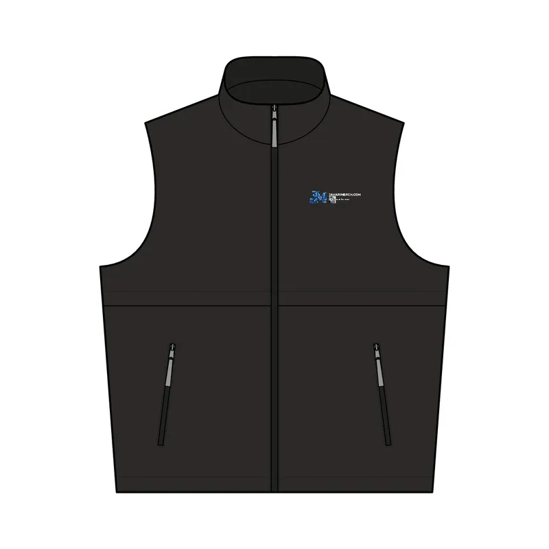 Reversible Charger Vest in True Black