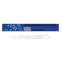 Brass Ballpoint Pen with Gripper (Engraving) — Gloss Blue · One size