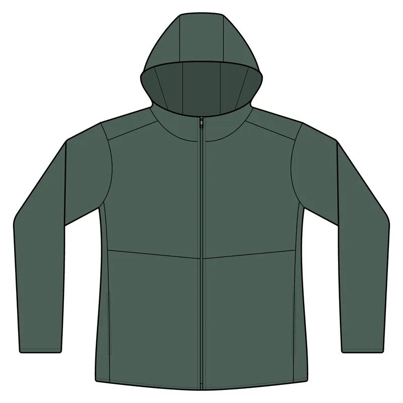 Unisex Perform Full-Zip Hooded Sweatshirt in Pine