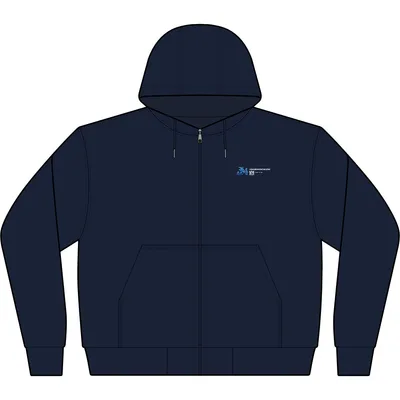 Tall Duck Cloth Hooded Work Jacket in Navy