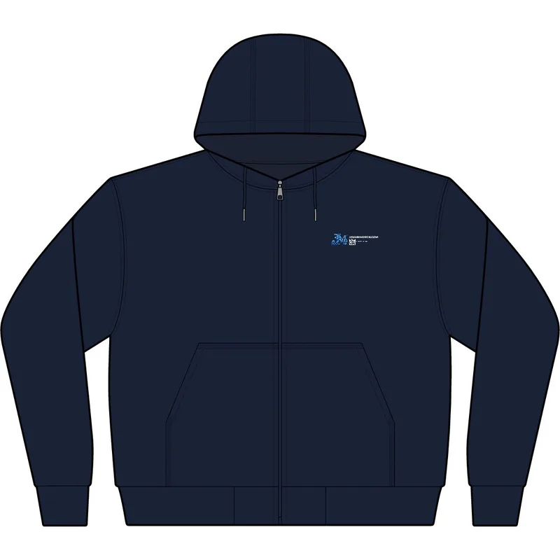 Tall Duck Cloth Hooded Work Jacket in Navy