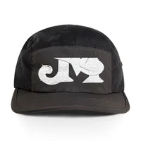 Finn Two-Tone Nylon Cap — Coal / Black · One size