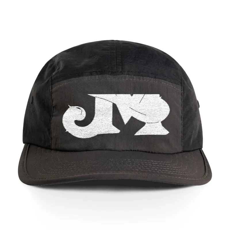 Finn Two-Tone Nylon Cap in Coal / Black