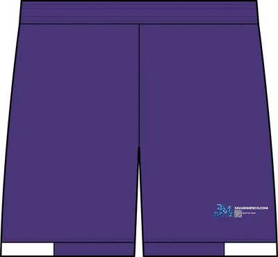 Club 7' Short in Purple/ White