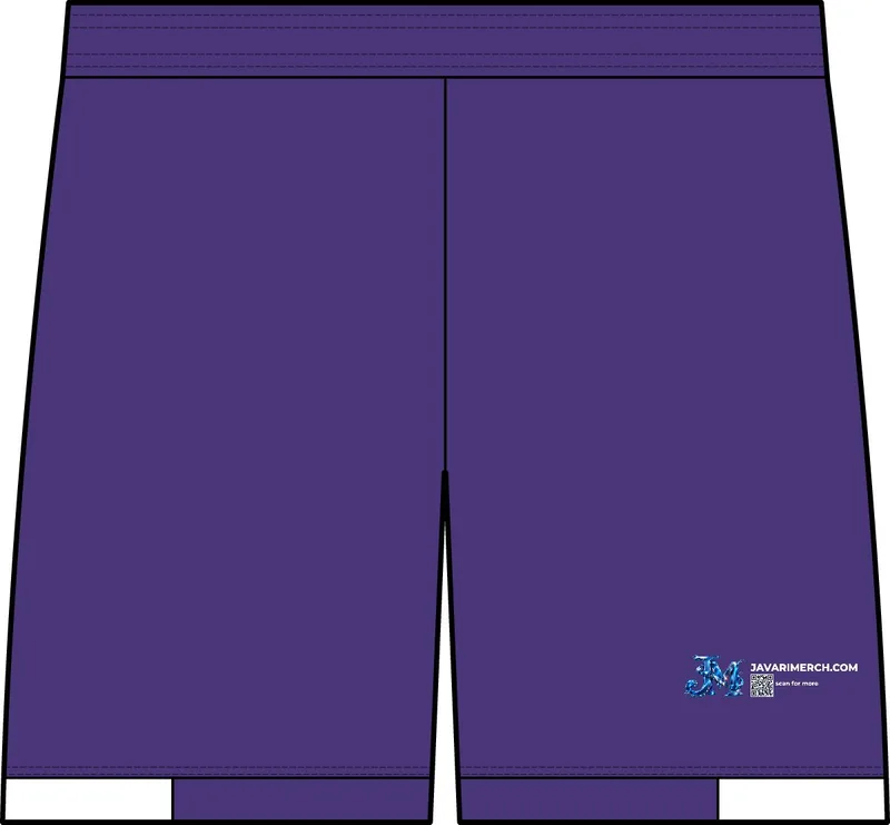 Club 7' Short in Purple/ White