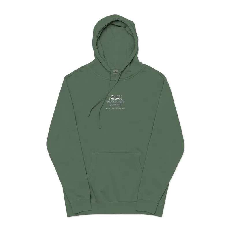 Unisex Pigment-Dyed Hoodie in Pigment Alpine Green