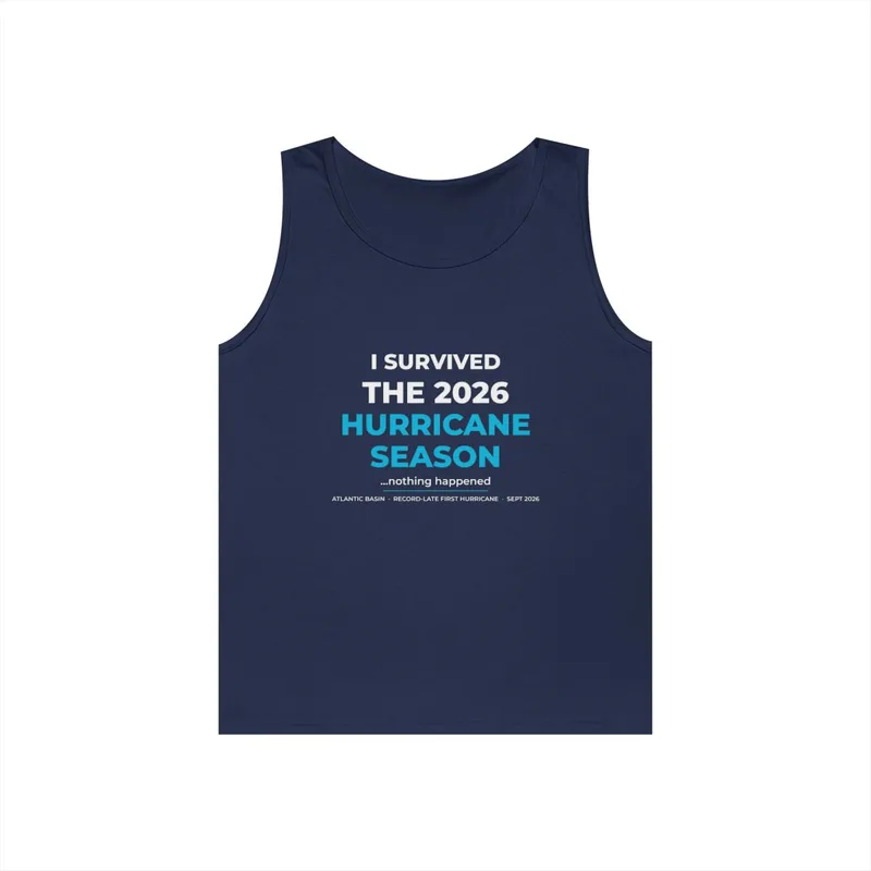 Unisex Heavy Cotton Tank Top in Navy