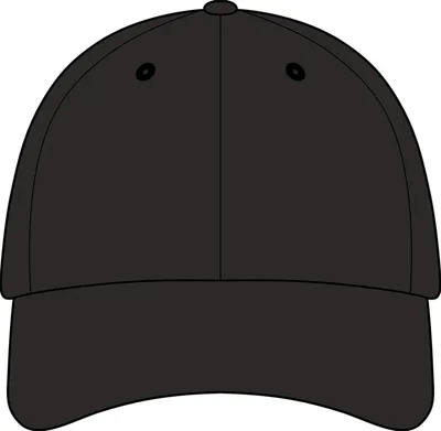 Snapback Fine Twill Cap in Black