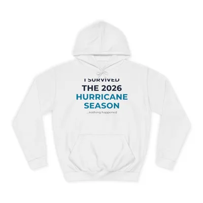 Unisex College Hoodie in Arctic White