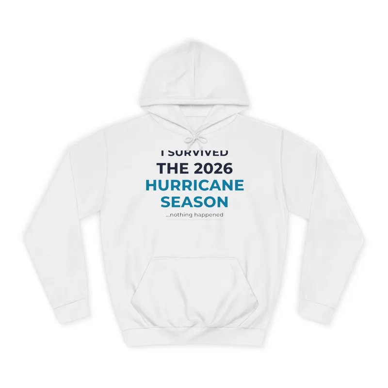 Unisex College Hoodie in Arctic White