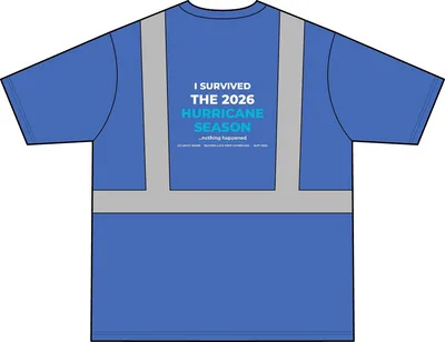 Enhanced Visibility Segmented Tape Tee in Royal