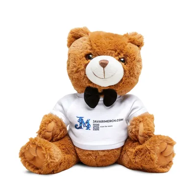 Teddy Bear with T-Shirt in White