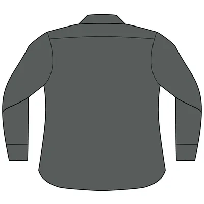 Women's Long Sleeve Nailhead Easy Care Shirt in Deep Black