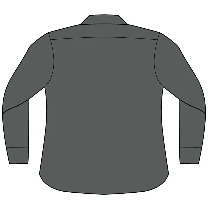 Women's Long Sleeve Nailhead Easy Care Shirt in Deep Black