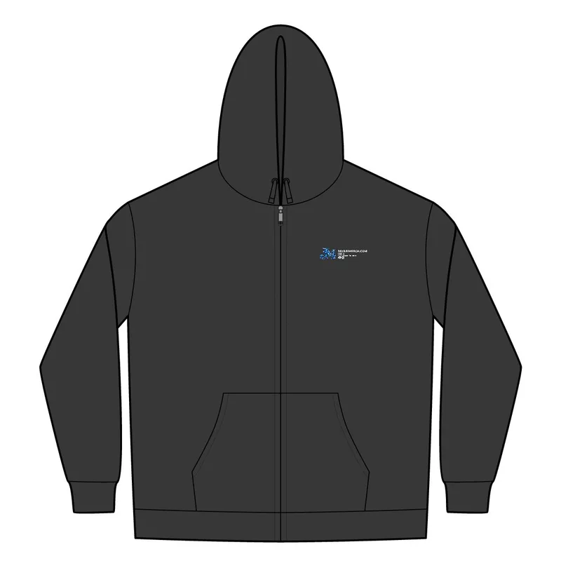 Chore Fleece Full-Zip Hoodie in Charcoal Heather