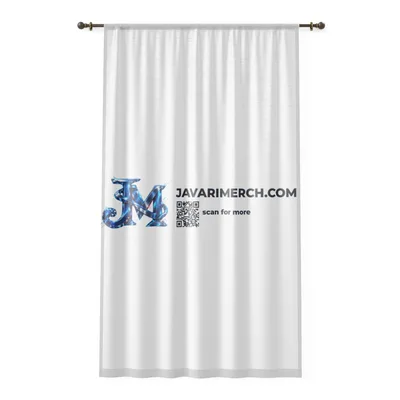 Window Curtain in White