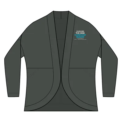 Women's Stretch Open-Front Cardigan in Anchor Grey