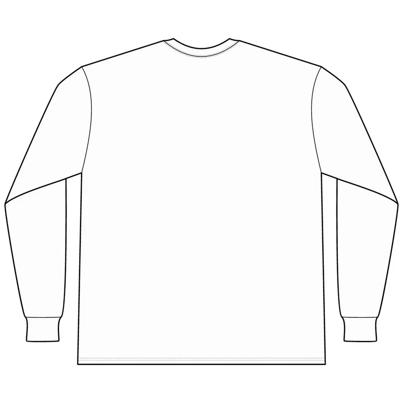 Tall Long Sleeve Essential Pocket Tee in White