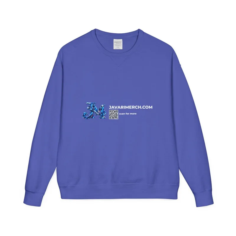 Unisex ComfortWash® Garment Dyed Crewneck Sweatshirt in Deep Forte Blue