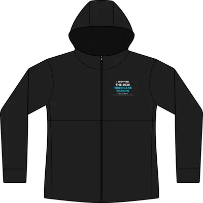 Women's Hooded Soft Shell Jacket in Deep Black