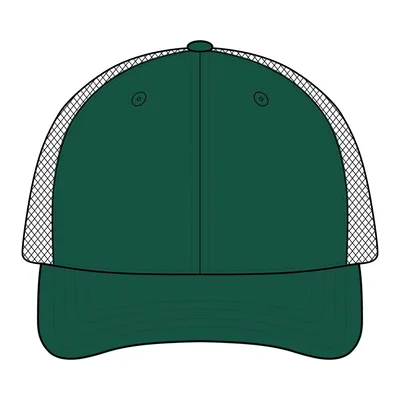 Low Pro Trucker in Dark Loden/ Jaffa Orange