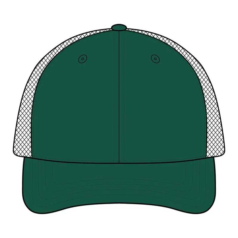 Low Pro Trucker in Dark Loden/ Jaffa Orange
