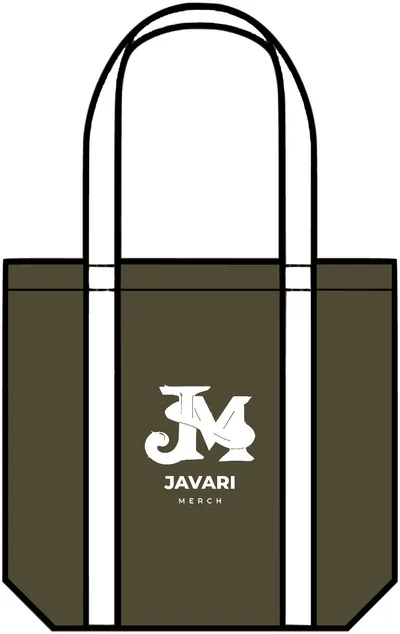 Two-Tone Carrie Tote in ARMY/CREAM