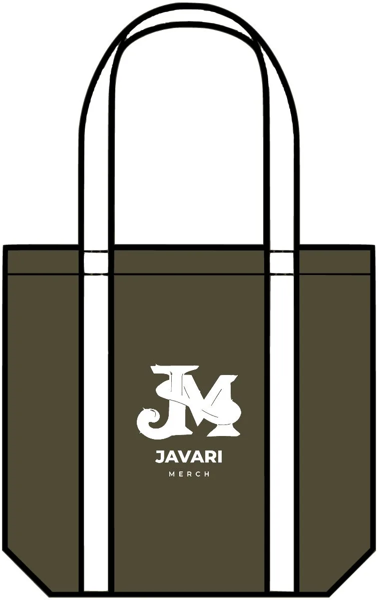 Two-Tone Carrie Tote in ARMY/CREAM