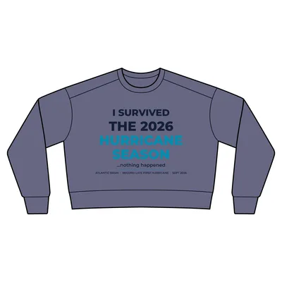 Women's Garment-Dyed Mid-Length Crewneck Sweatshirt in Dusk