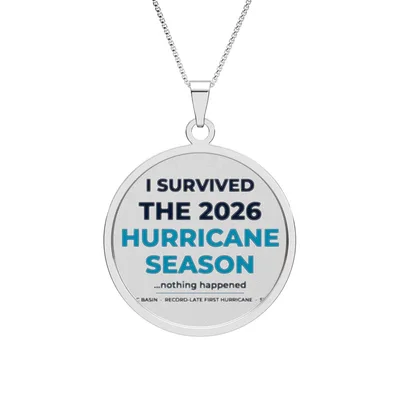 Round Border Photo Pendant in Stainless Steel