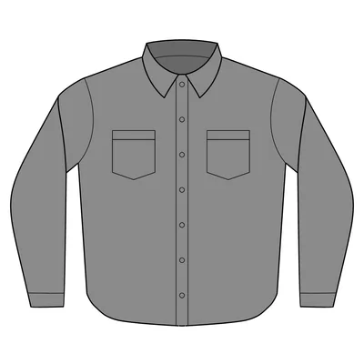 Slub Chambray Shirt in Grey