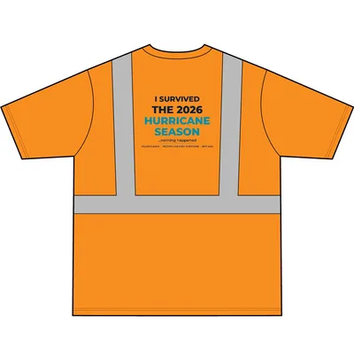 ANSI 107 Class 2 Segmented Tape Tee in Safety Orange