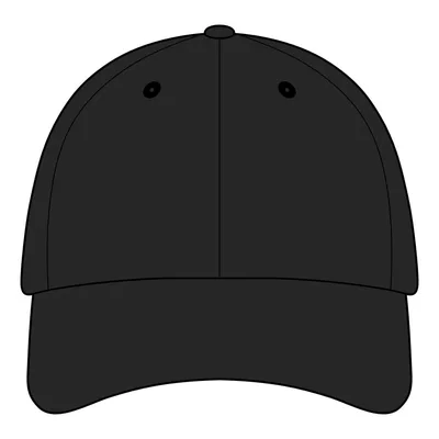 Relaxed Twill Dad Hat in Black