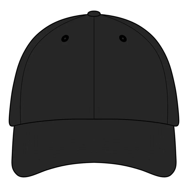 Relaxed Twill Dad Hat in Black