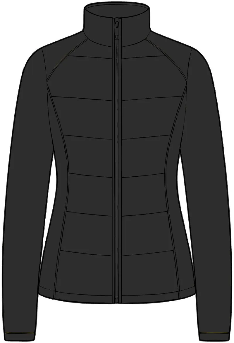 Women's Hybrid Soft Shell Jacket in Deep Black